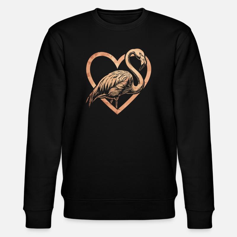 Flamingo - Stanley/Stella Unisex Bio-Sweatshirt CHANGER  - Schwarz