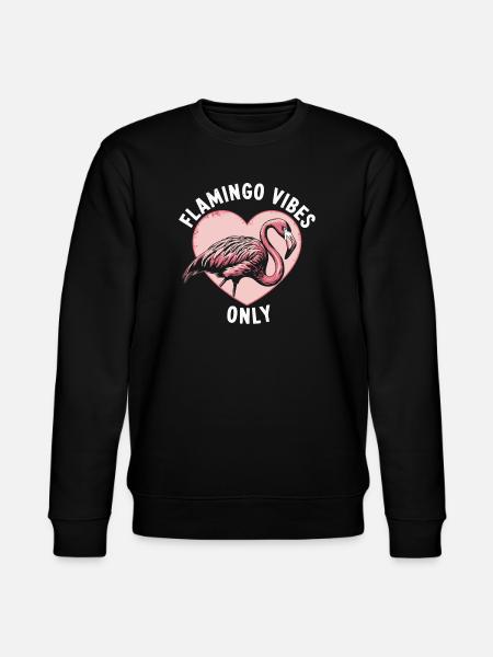 Flamingo - Stanley/Stella CHANGER Unisex Organic Sweatshirt - black