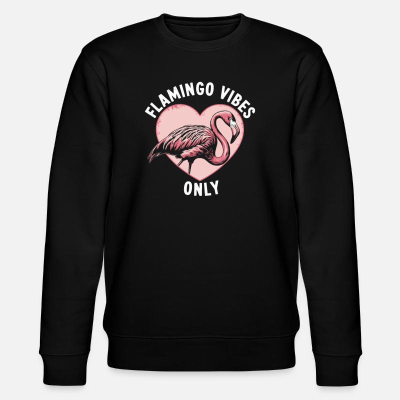 Flamingo - Stanley/Stella CHANGER Unisex Organic Sweatshirt - black