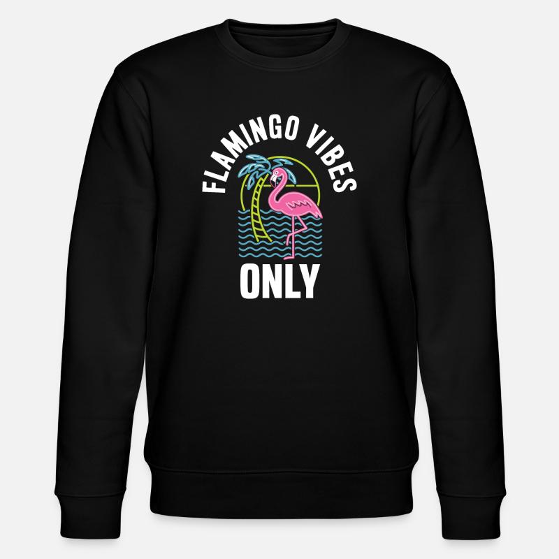 Flamingo - Stanley/Stella CHANGER Unisex Organic Sweatshirt - black