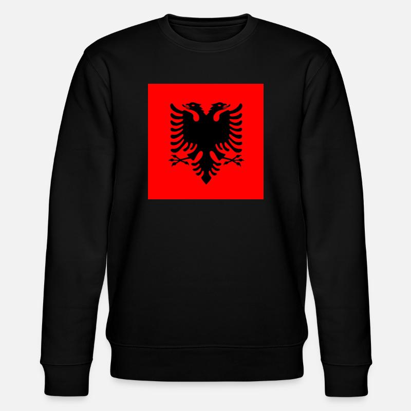Albanien - albania - Stanley/Stella Unisex Bio-Sweatshirt CHANGER  - Schwarz