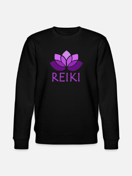 reiki lila - Stanley/Stella Unisex Bio-Sweatshirt CHANGER - Schwarz
