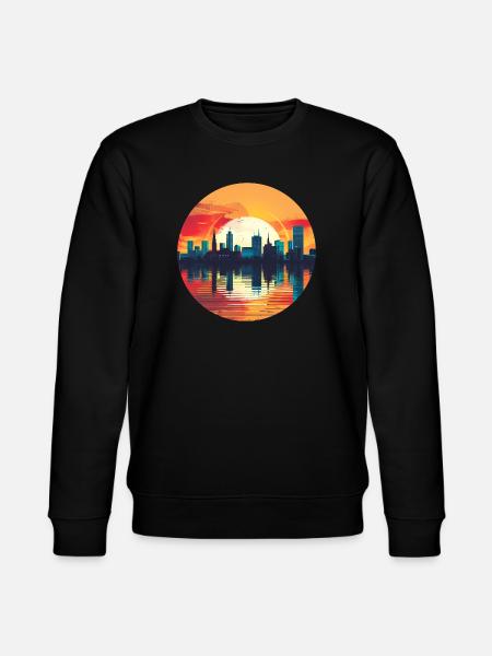 Hagen Skyline - Stanley/Stella CHANGER Unisex Organic Sweatshirt - black