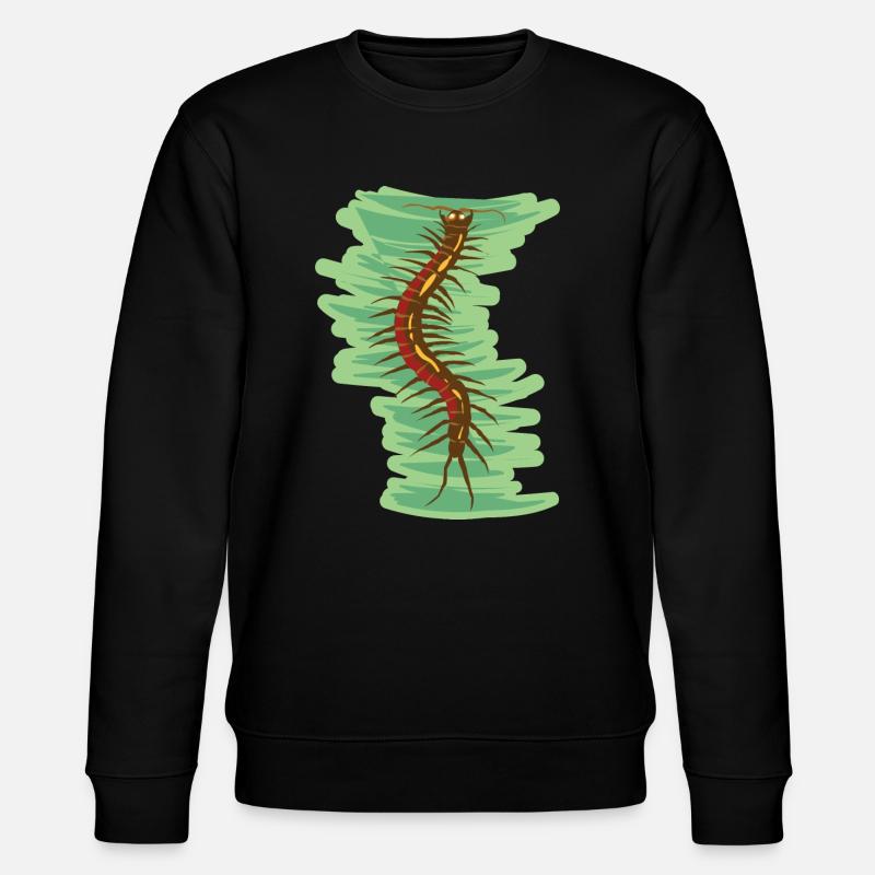 giftiger Skolopender Hundertfüsser Krabbeltier - Stanley/Stella Unisex Bio-Sweatshirt CHANGER - Schwarz