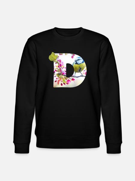 spring bird butterfly d - Stanley/Stella CHANGER Unisex Organic Sweatshirt - black
