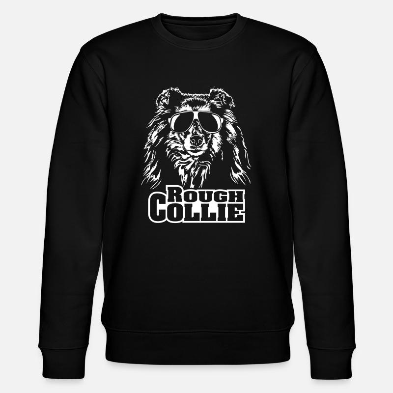 ROUGH COLLIE cool - Stanley/Stella Unisex Bio-Sweatshirt CHANGER  - Schwarz