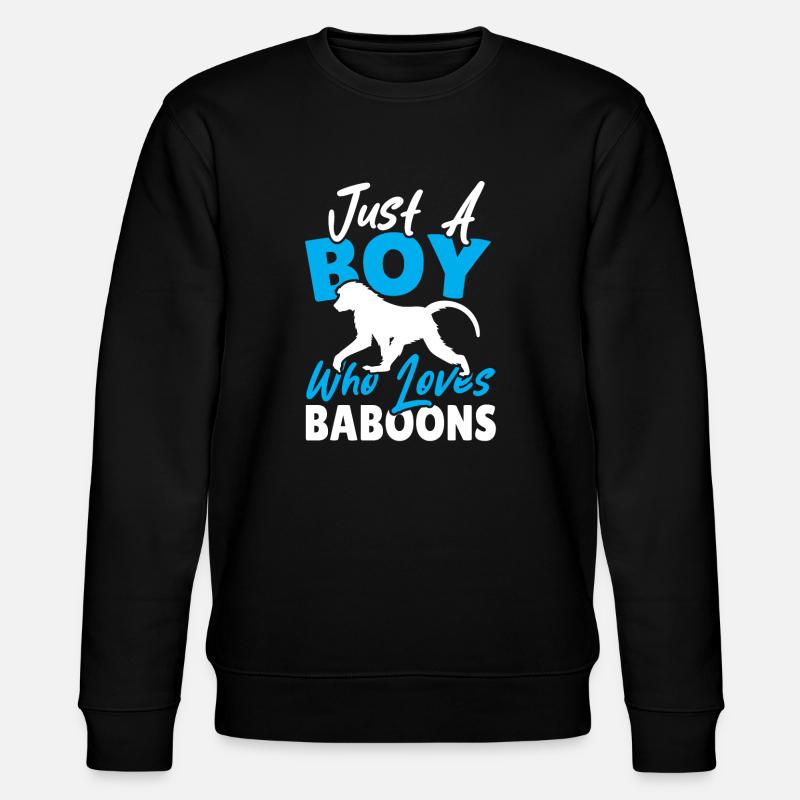 Cadeau pour les amoureux des babouins - Sweat bio CHANGER Stanley/Stella Unisexe - noir