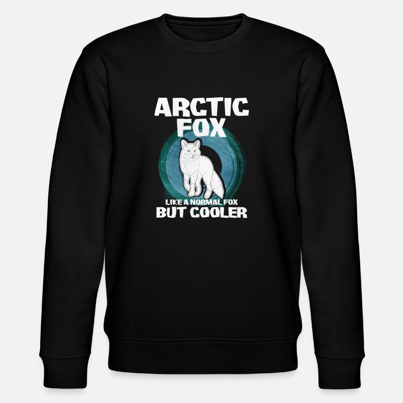Cadeau mignon renard arctique - Sweat bio CHANGER Stanley/Stella Unisexe - noir