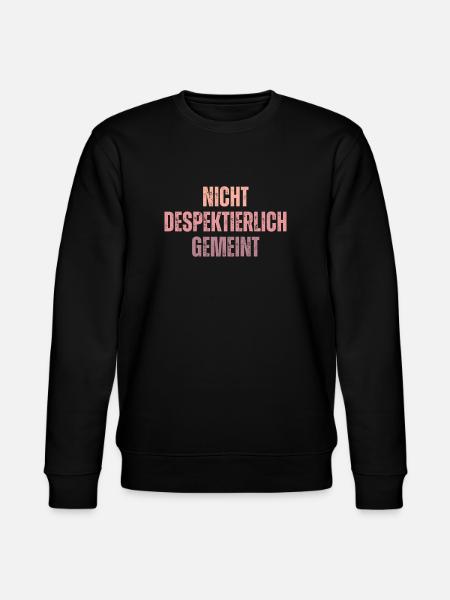 niNicht Despektierlich Gemeint - Stanley/Stella Unisex Bio-Sweatshirt CHANGER - Schwarz