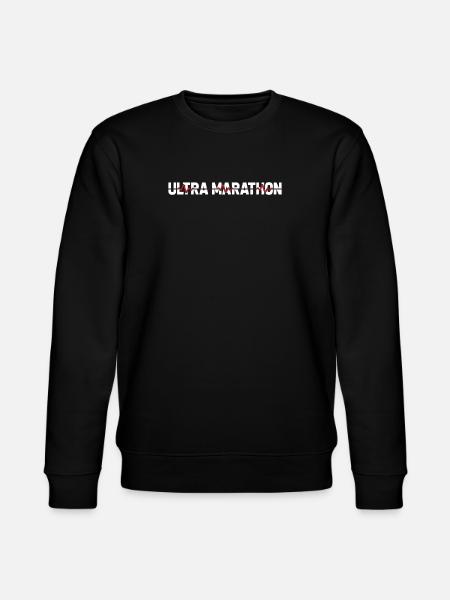 Ultramarathon ECG Heartbeat - Stanley/Stella CHANGER Unisex Organic Sweatshirt - black