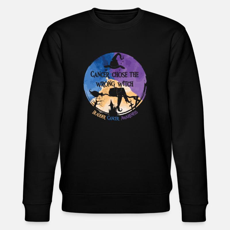 Krebs Hexe Ringelblume Blasenkrebs - Stanley/Stella Unisex Bio-Sweatshirt CHANGER  - Schwarz