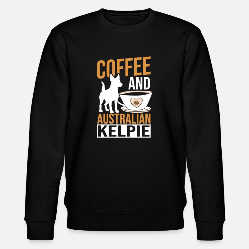 Kelpie-Hund-Geschenk - Stanley/Stella Unisex Bio-Sweatshirt CHANGER  - Schwarz