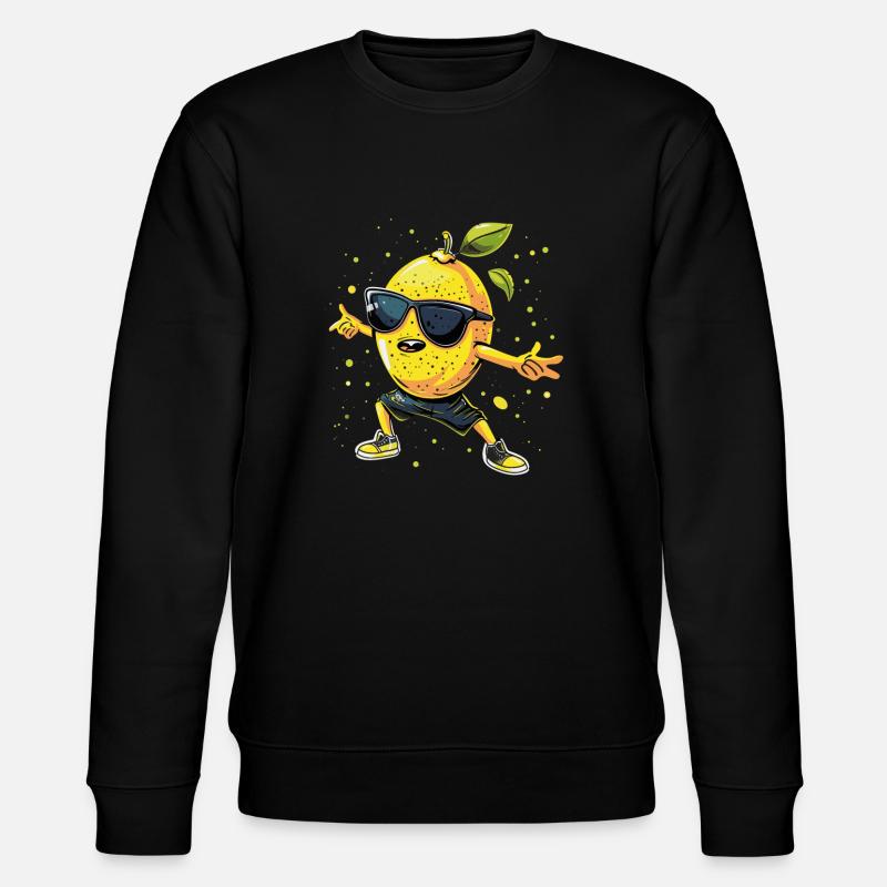 Zitrone - Stanley/Stella Unisex Bio-Sweatshirt CHANGER  - Schwarz