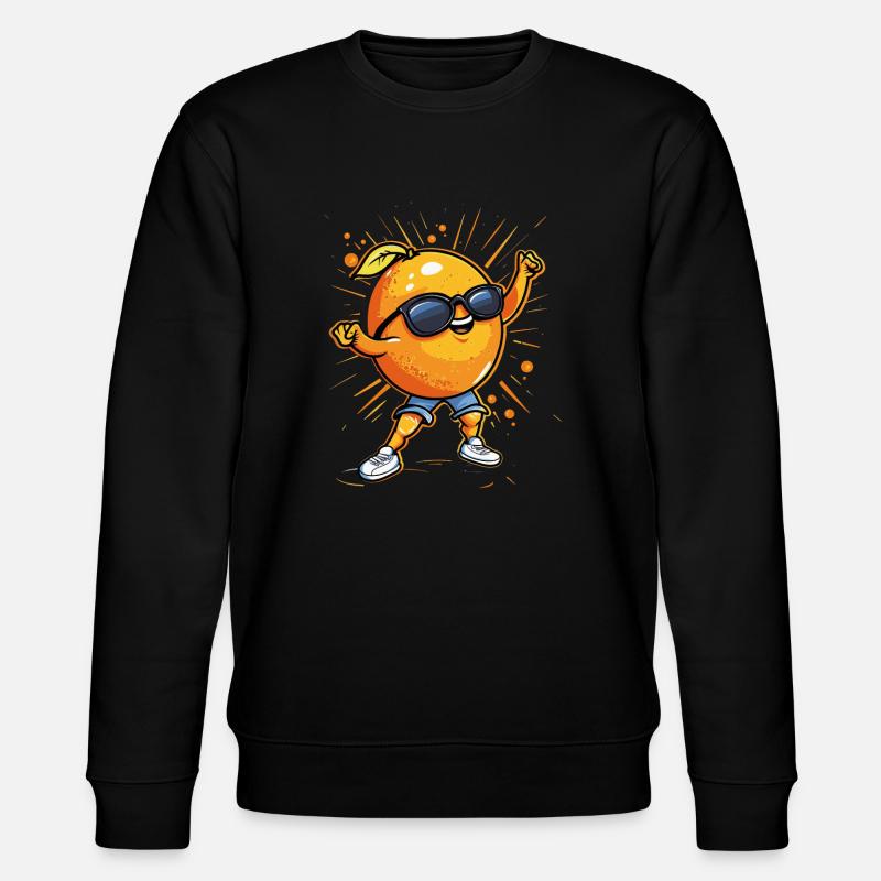 Orange - Sweat bio CHANGER Stanley/Stella Unisexe - noir
