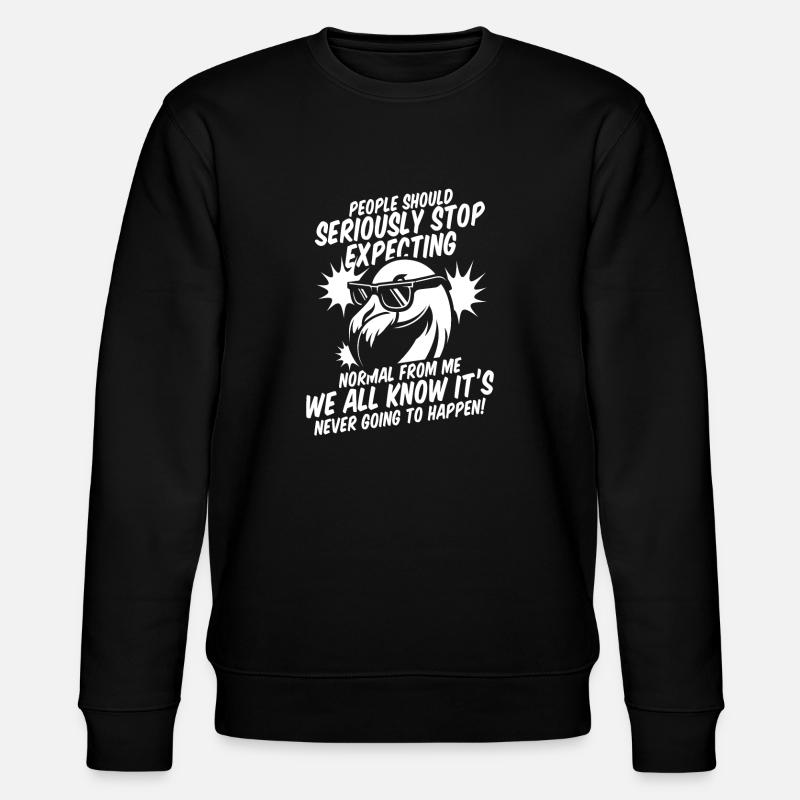 Flamingo - Stanley/Stella CHANGER Unisex Organic Sweatshirt - black