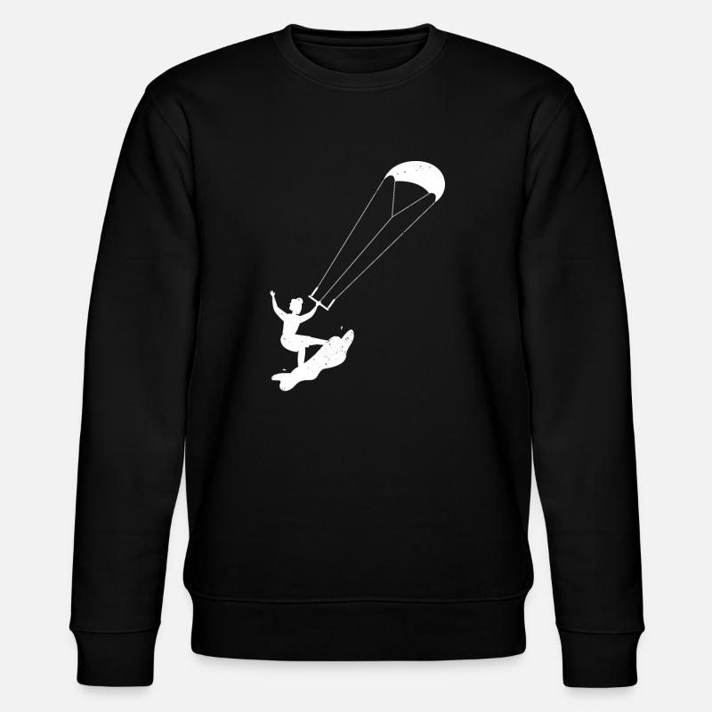 Kitesurfing - Stanley/Stella Unisex Bio-Sweatshirt CHANGER  - Schwarz