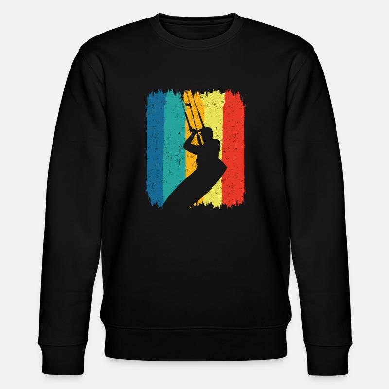 Kitesurfing - Stanley/Stella Unisex Bio-Sweatshirt CHANGER  - Schwarz