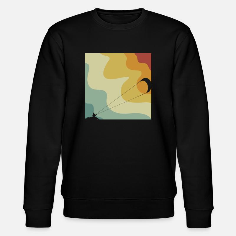 Kitesurfing - Stanley/Stella Unisex Bio-Sweatshirt CHANGER  - Schwarz