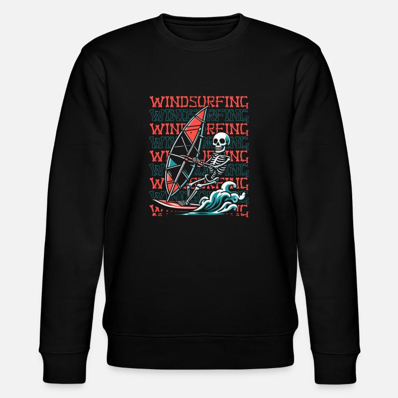 Windsurfing Windsurfer - Stanley/Stella CHANGER Unisex Organic Sweatshirt - black