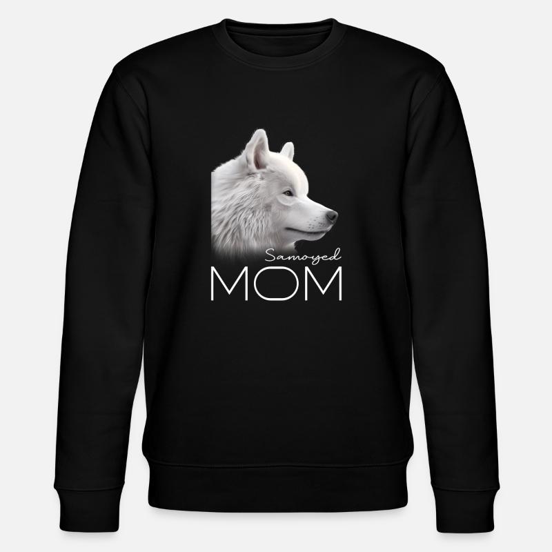Samoyed Mom - Stanley/Stella CHANGER Unisex Organic Sweatshirt - black