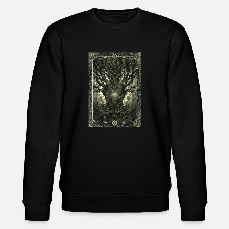 Der Zauberwald Tarot - Stanley/Stella Unisex Bio-Sweatshirt CHANGER  - Schwarz