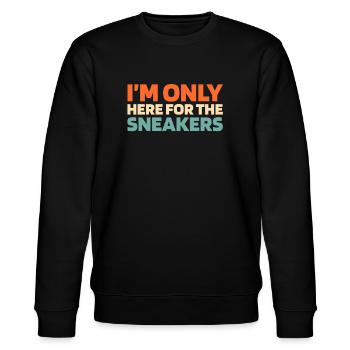 Sneakers - Stanley/Stella CHANGER Unisex Organic Sweatshirt - black - Front - Nik (191cm) & Marisol (170cm)