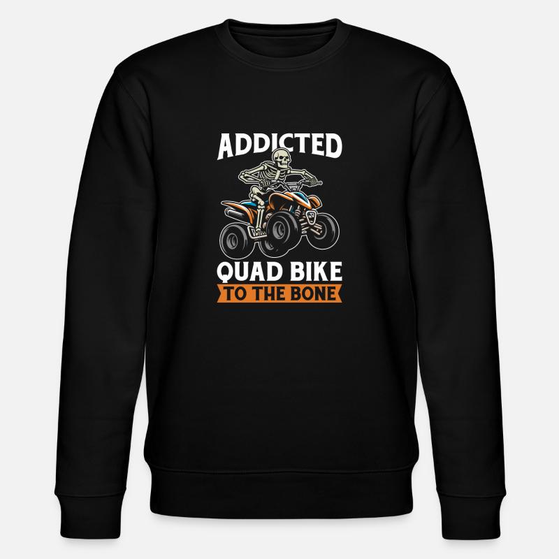 Quad Squelette - Sweat bio CHANGER Stanley/Stella Unisexe - noir