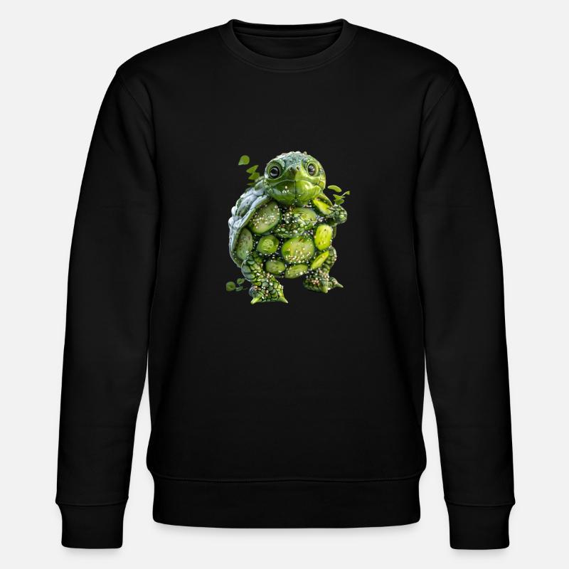 Salade de concombre tortue - Sweat bio CHANGER Stanley/Stella Unisexe - noir