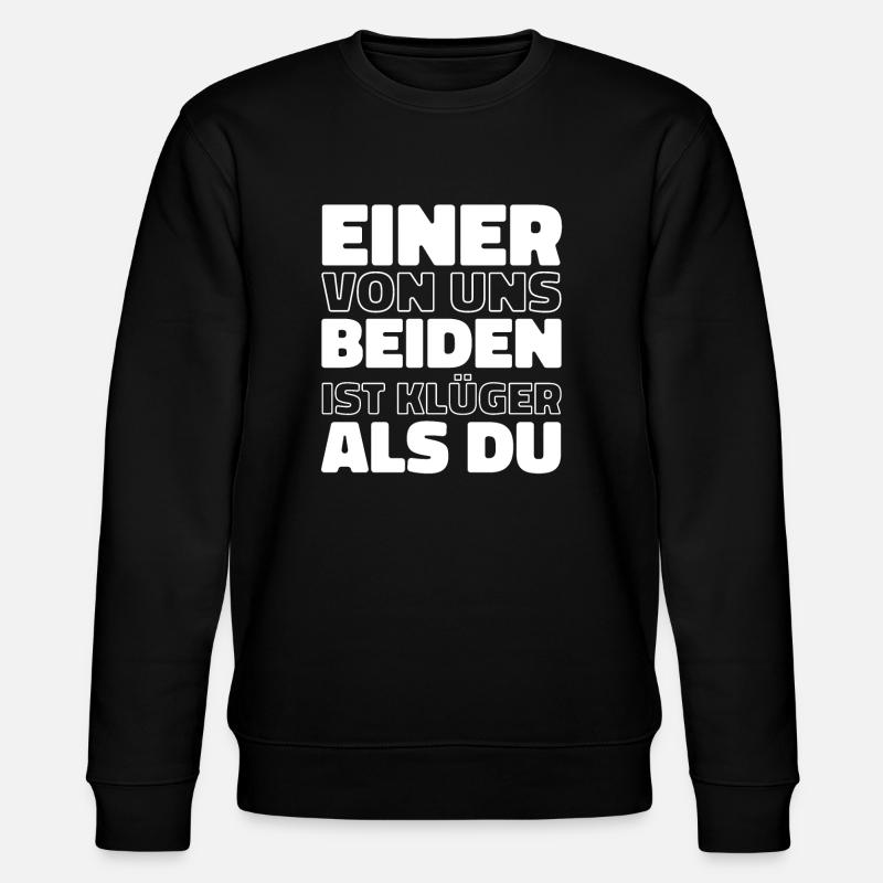 Schwarzer Humor - Stanley/Stella Unisex Bio-Sweatshirt CHANGER  - Schwarz
