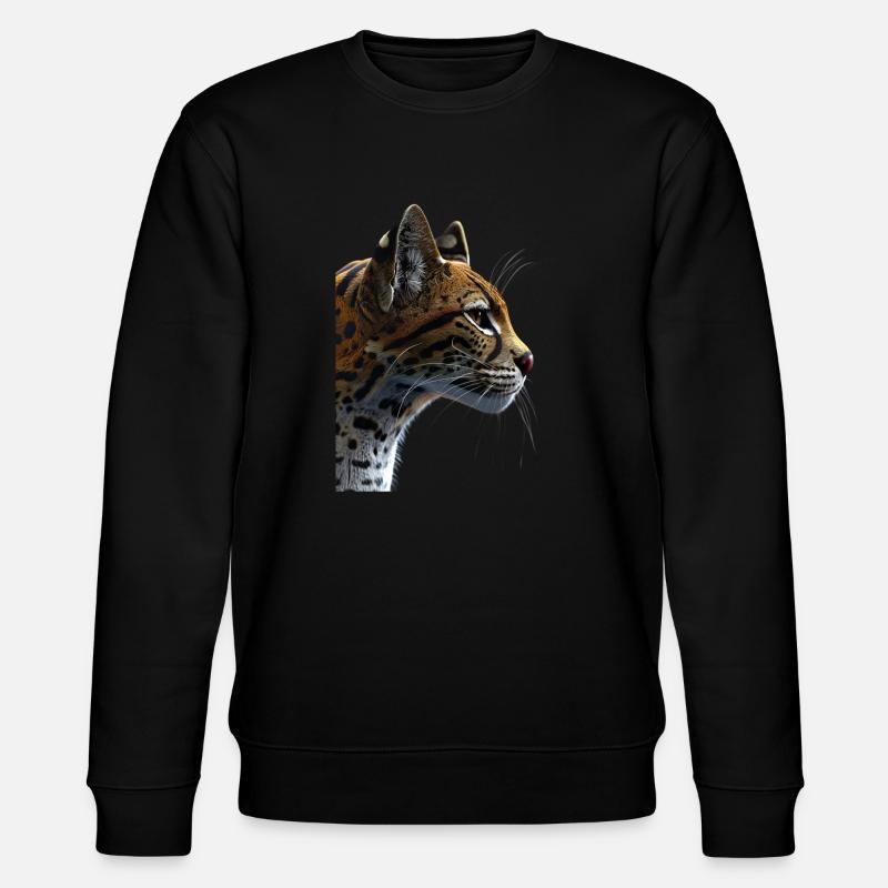 Ozelot - Stanley/Stella Unisex Bio-Sweatshirt CHANGER  - Schwarz