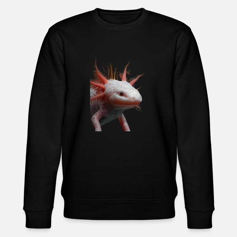 Axolotl - Stanley/Stella Unisex Bio-Sweatshirt CHANGER  - Schwarz
