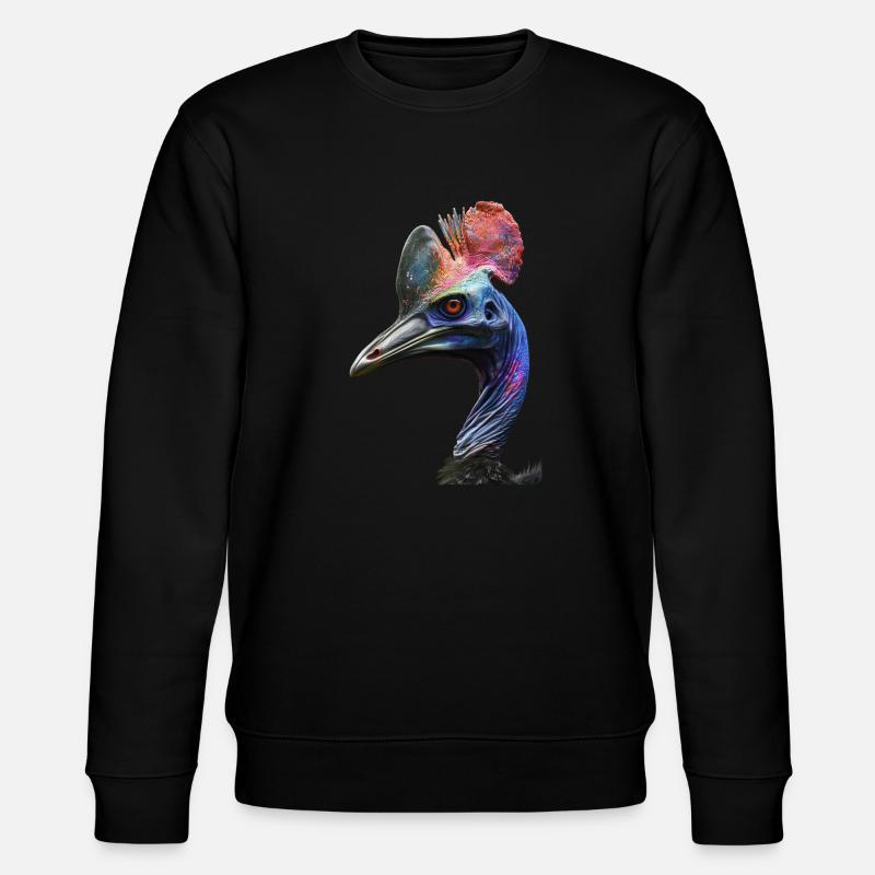 Cassowary - Stanley/Stella CHANGER Unisex Organic Sweatshirt - black