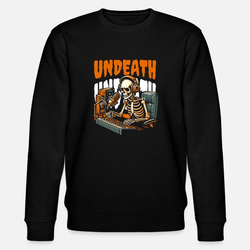 Tontechniker Toningenieur Skelett Undeath - Stanley/Stella Unisex Bio-Sweatshirt CHANGER - Schwarz