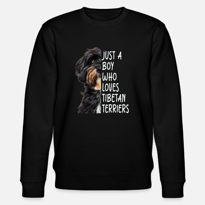 Tibetischer Terrier - Stanley/Stella Unisex Bio-Sweatshirt CHANGER  - Schwarz