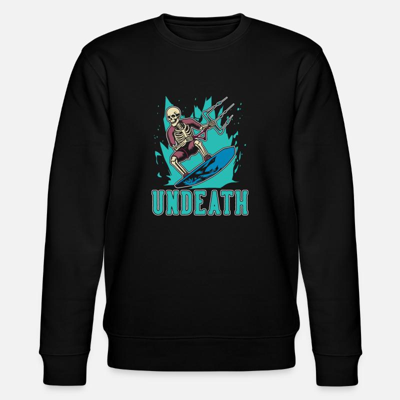 Kitesurfeur Kitesurfen Kiten Kitesurf Undeath - Sweat bio CHANGER Stanley/Stella Unisexe - noir