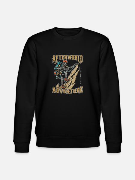 Climbing Climber Afterworld Adventure - Stanley/Stella CHANGER Unisex Organic Sweatshirt - black