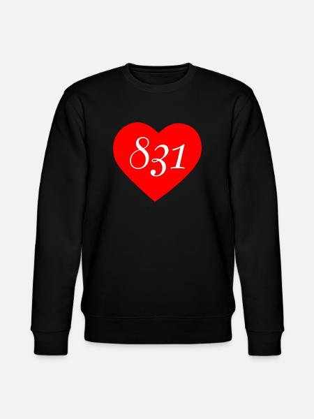 831 Herz1 - Stanley/Stella Unisex Bio-Sweatshirt CHANGER  - Schwarz
