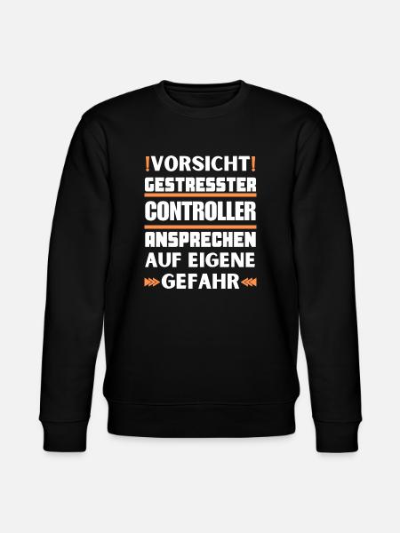 Gestresster Controller nicht ansprechen! - Stanley/Stella Unisex Bio-Sweatshirt CHANGER  - Schwarz