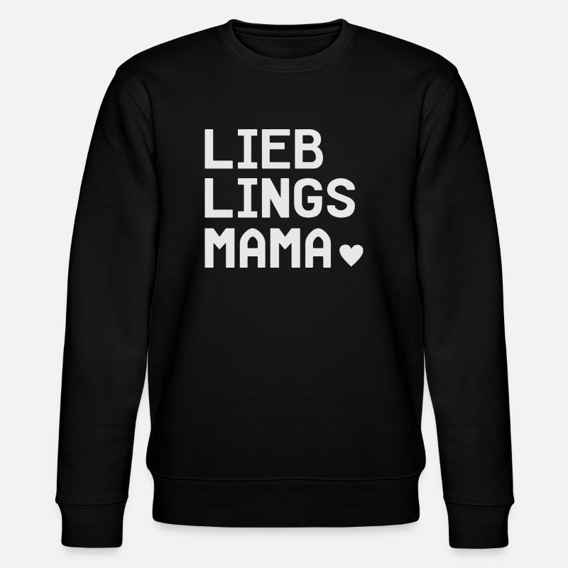 Lieblingsmama - Stanley/Stella Unisex Bio-Sweatshirt CHANGER  - Schwarz