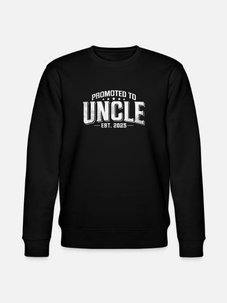 Promotion to Uncle 2025 - Stanley/Stella CHANGER Unisex Organic Sweatshirt - black