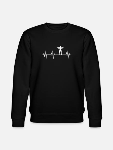 Heartbeat Gym - Stanley/Stella CHANGER Unisex Organic Sweatshirt - black
