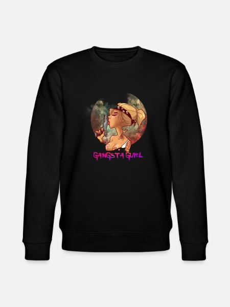 gangsta girl - Stanley/Stella CHANGER Unisex Organic Sweatshirt - black