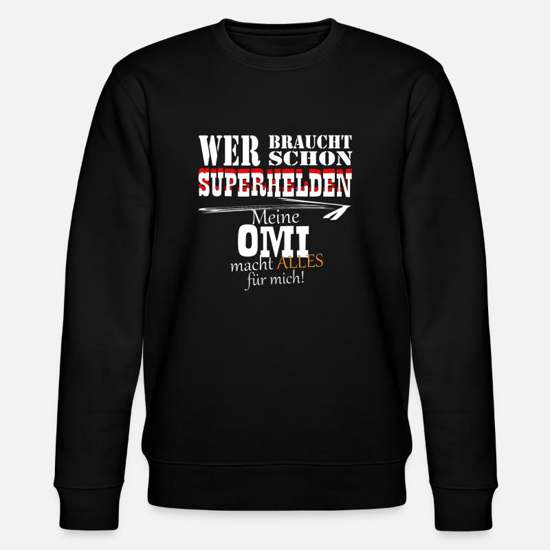 OMI alles - Stanley/Stella Unisex Bio-Sweatshirt CHANGER  - Schwarz