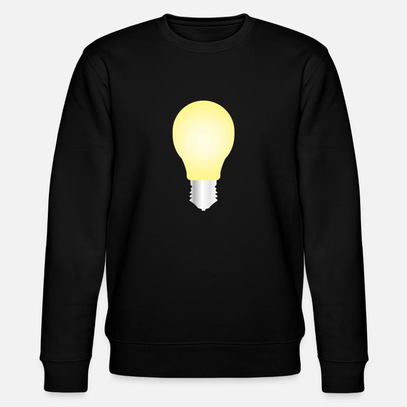 light bulb - Stanley/Stella CHANGER Unisex Organic Sweatshirt - black