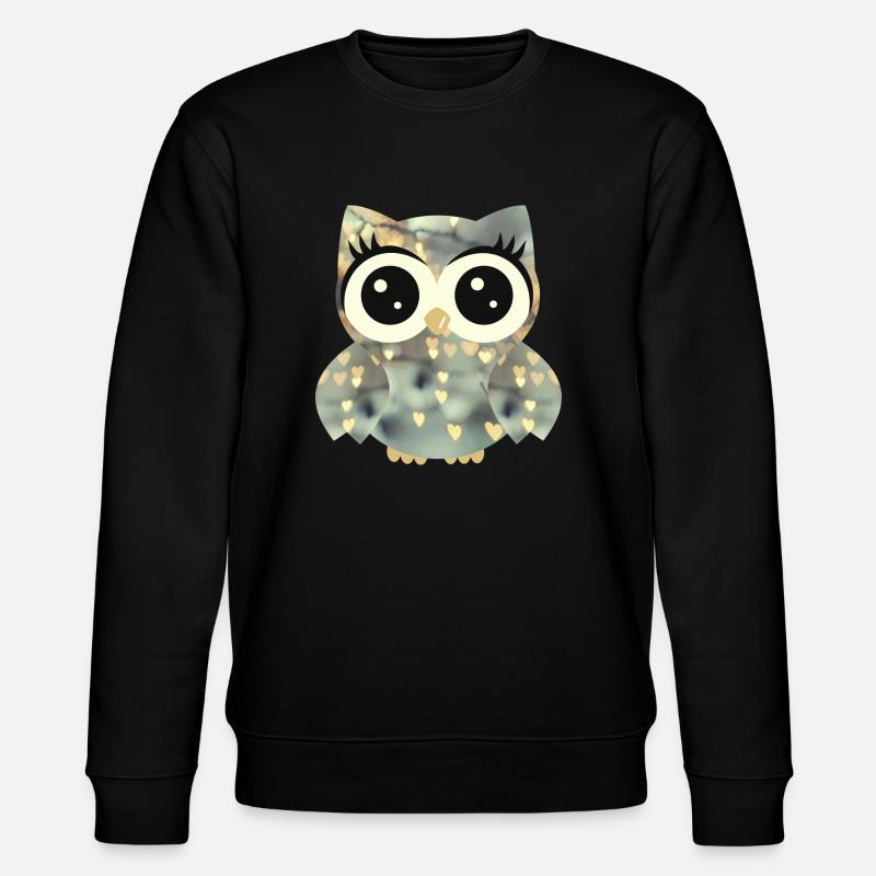 Eule_Glory - Stanley/Stella Unisex Bio-Sweatshirt CHANGER  - Schwarz