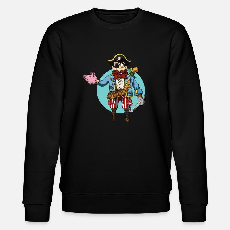 Pig-Hand - Stanley/Stella Unisex Bio-Sweatshirt CHANGER  - Schwarz
