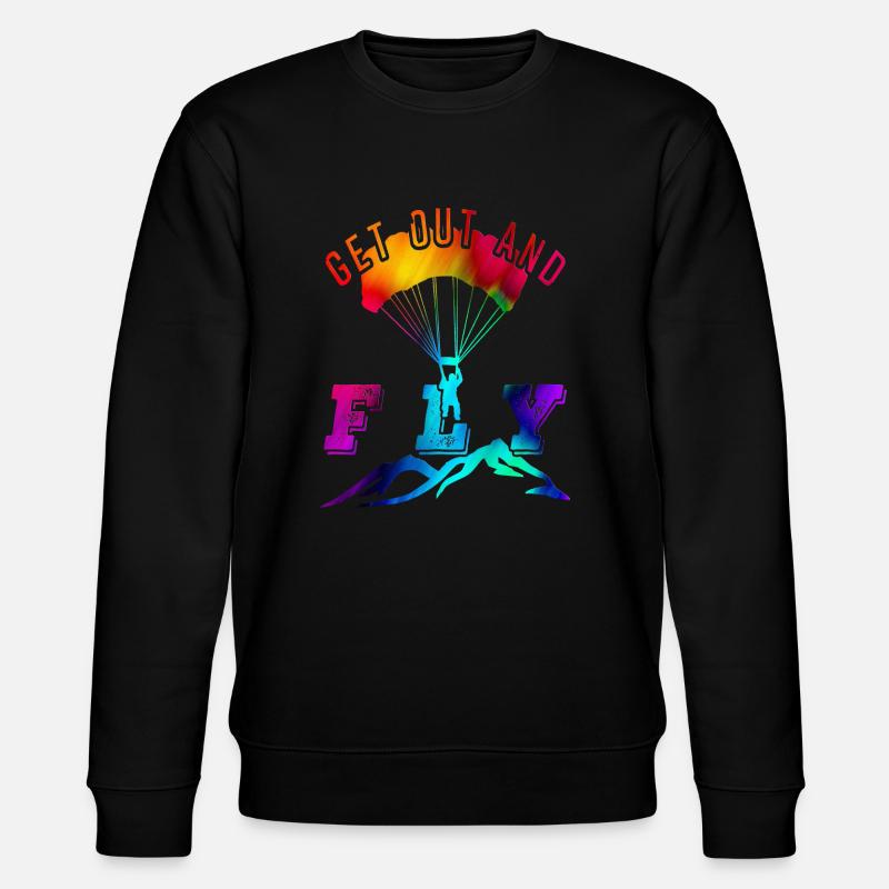 Paragliding - Stanley/Stella CHANGER Unisex Organic Sweatshirt - black