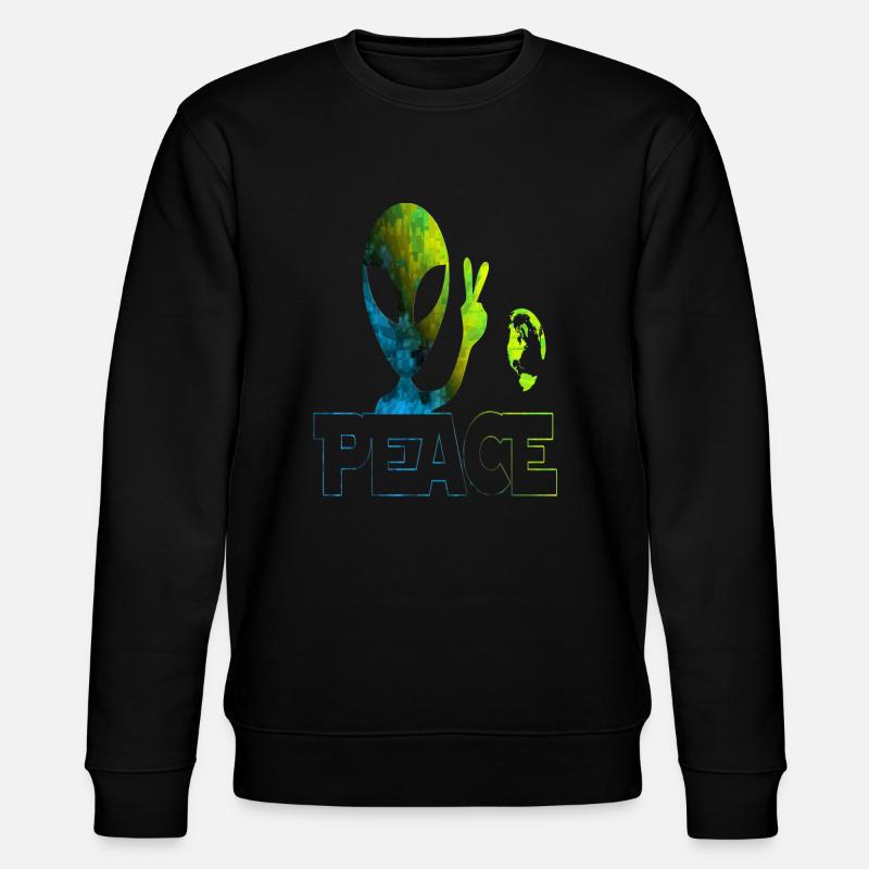 Aliens - Stanley/Stella Unisex Bio-Sweatshirt CHANGER  - Schwarz