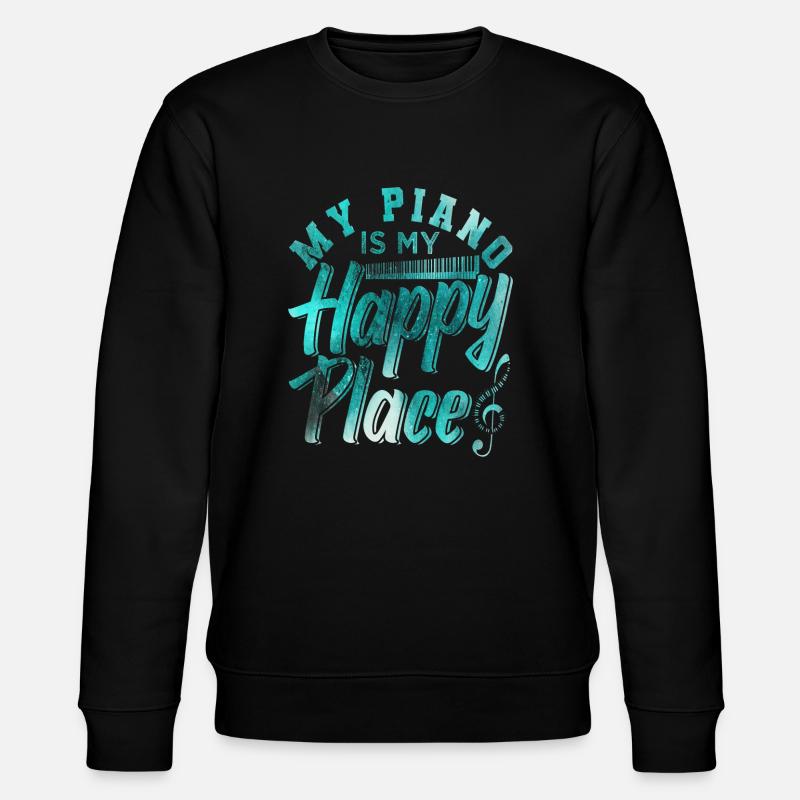 Klavier - Stanley/Stella Unisex Bio-Sweatshirt CHANGER  - Schwarz