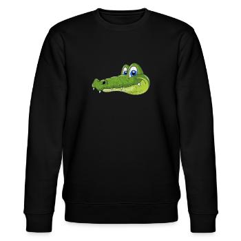 Alligator - Stanley/Stella Unisex Bio-Sweatshirt CHANGER  - Schwarz - Vorne - Nik (191cm) & Marisol (170cm)